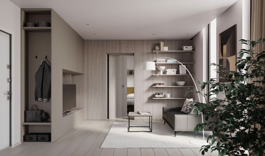 Living Monolocale 43 mq - NardiInterni