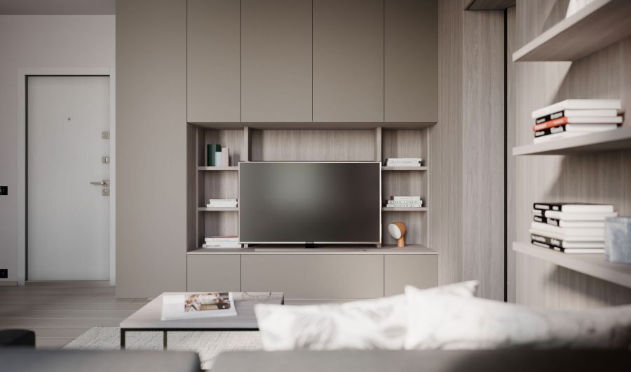 Living Monolocale 43 mq - NardiInterni