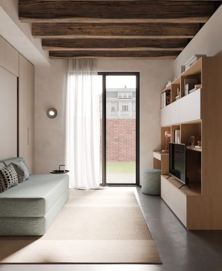 Living Monolocale 33 mq - NardiInterni