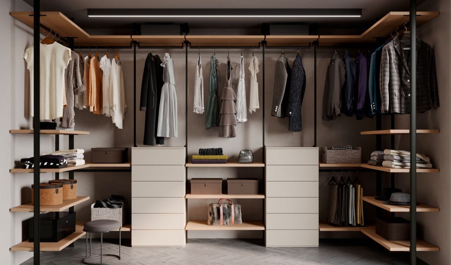 Cabina armadio Appartamento 115 mq - NardiInterni