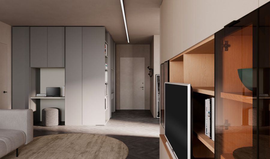 Living Appartamento 115 mq - NardiInterni