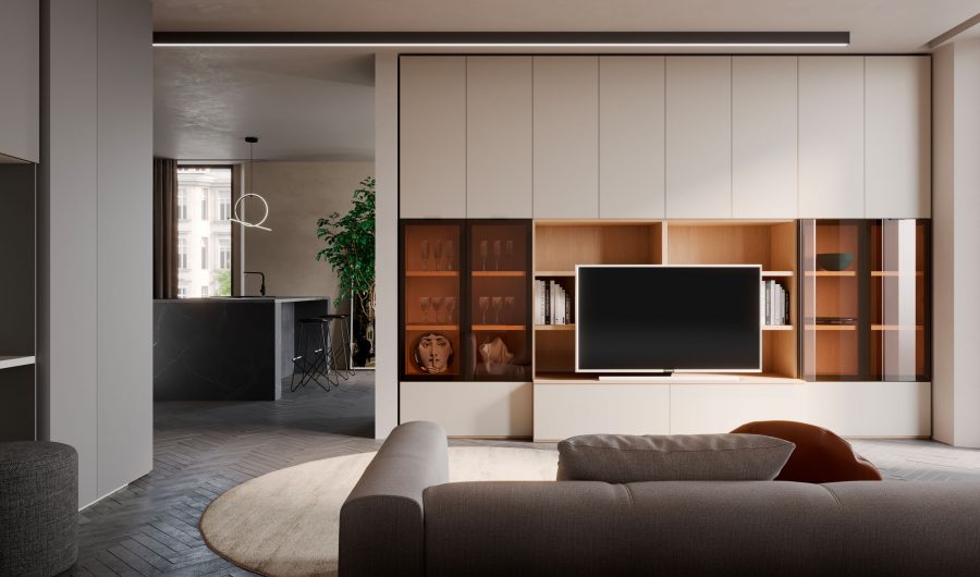 Living Appartamento 115 mq - NardiInterni