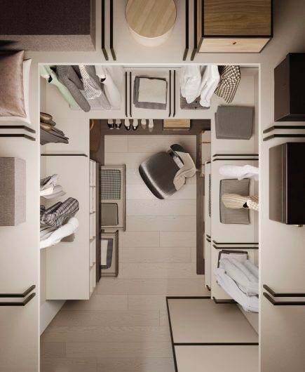 Cabina armadio Appartamento 120 mq - NardiInterni