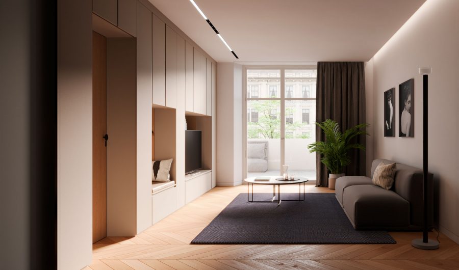 Living Monolocale 50 mq - NardiInterni