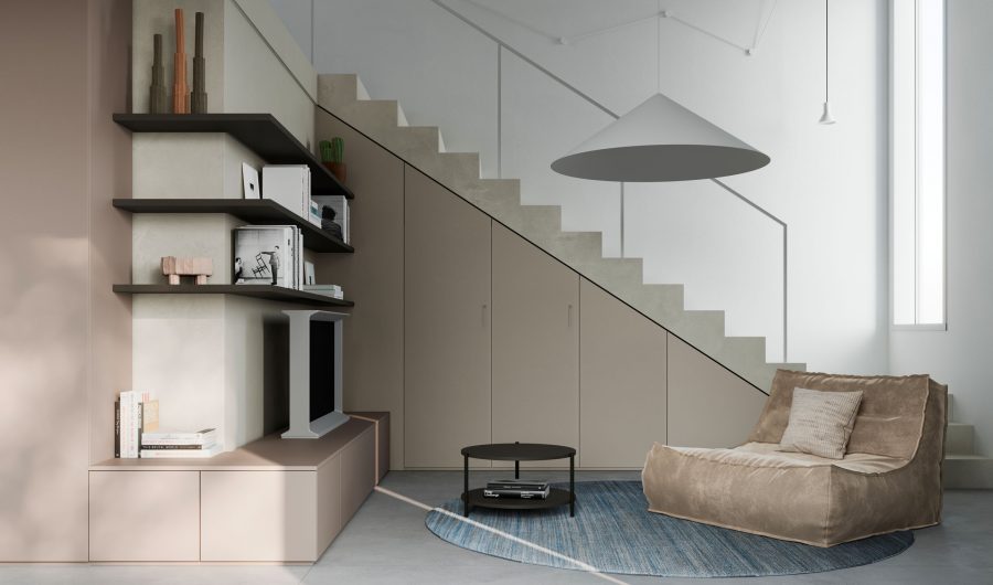 Living Duplex 65 mq - NardiInterni