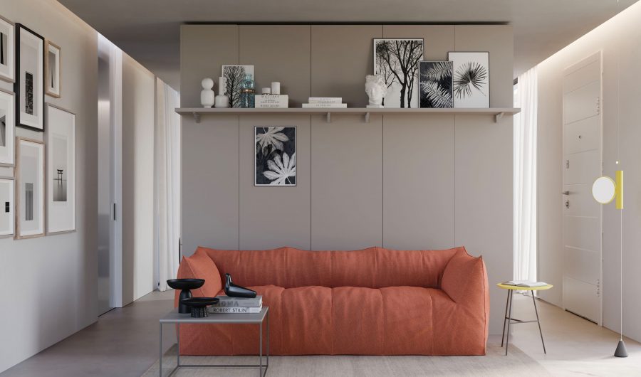 Living Monolocale 60 mq - NardiInterni